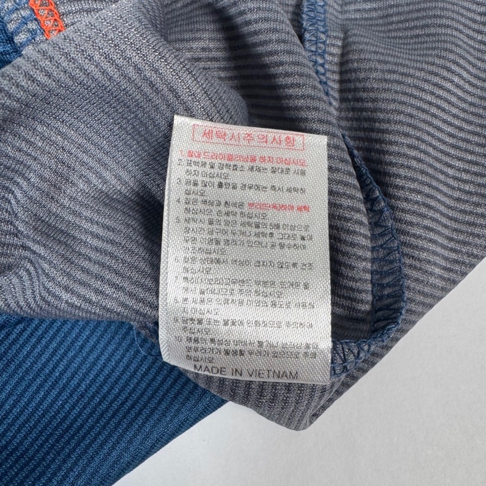 Autobahn Cycling Jersey Mens 105 Blue Orange Gray Colorblock Quarter Zip Shirt - Picture 12 of 12